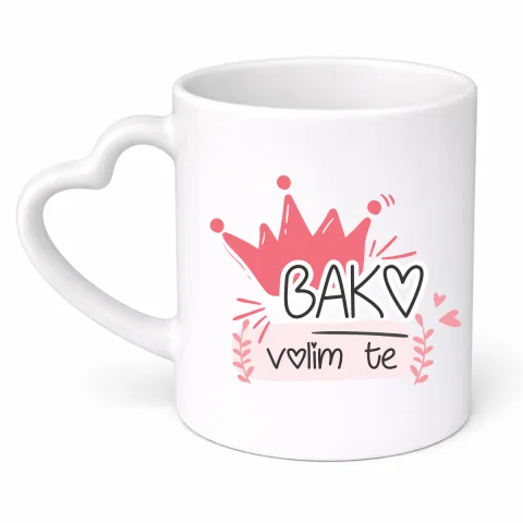 Bako volim te - Šolja srce