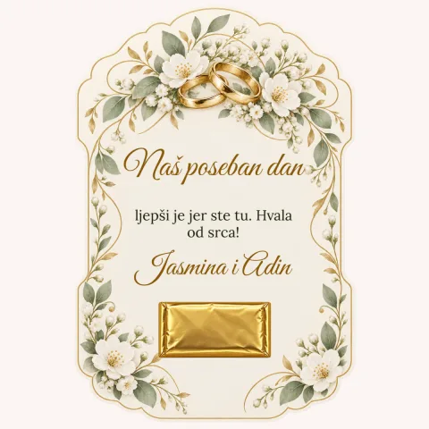 Zahvalnica · Vjenčano prstenje