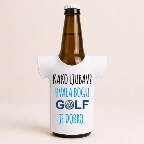 Kako ljubav? Hvala bogu GOLF je dobro #2 - Majica za flaše – proizvod sa printom