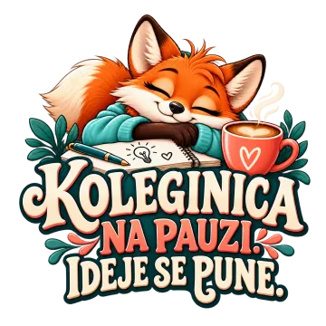 Koleginica na pauzi. Ideje se pune na proizvodu