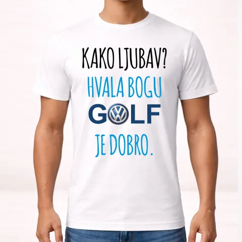 Kako ljubav? Hvala bogu GOLF je dobro #2 - Majica – proizvod sa printom