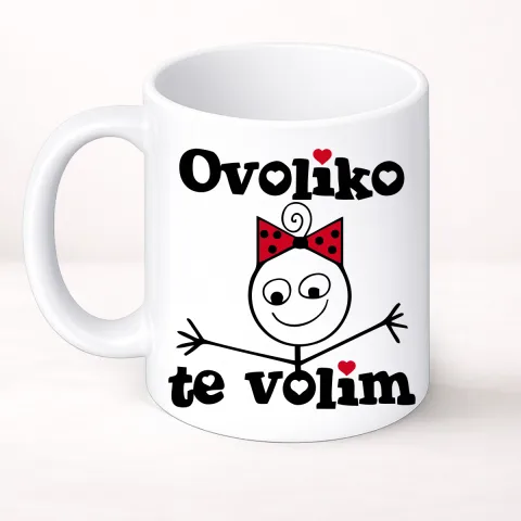 Ovoliko te volim - Ona - Šolja Classic