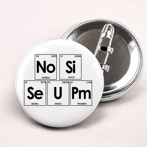 No Si Se U Pm - Bedževi