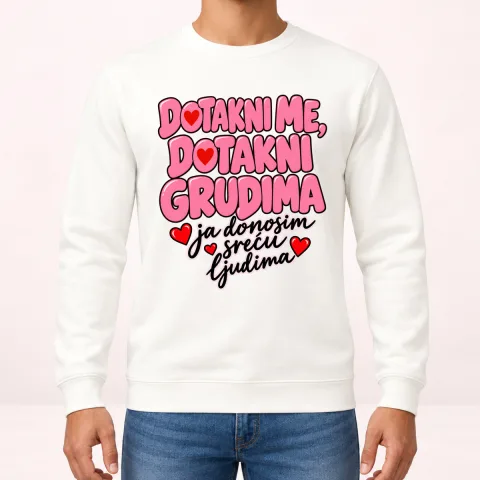 Dotakni me dotakni grudima 2 - Dukserica – proizvod sa printom