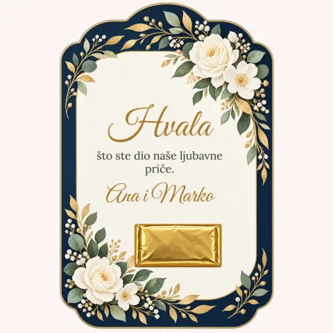 Zahvalnica · Ponoćno plava elegancija
