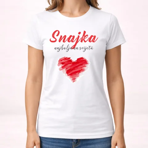 Snajka najbolja na svijetu - Majica - Ženska