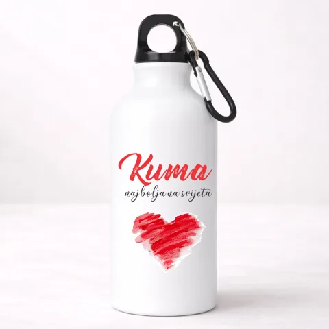 Kuma najbolja na svijetu - Aluminijumska boca – proizvod sa printom