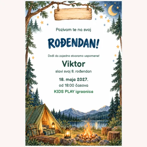 Pozivnica · Kamp pod zvijezdama