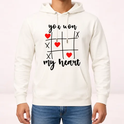 You won my heart - Dukserica sa kapuljačom