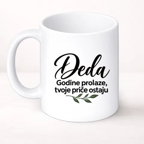 Deda — Godine prolaze, tvoje priče ostaju - Šolja Classic – proizvod sa printom