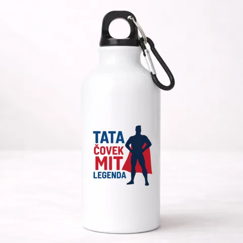 Tata covek mit legenda - Aluminijumska boca – proizvod sa printom