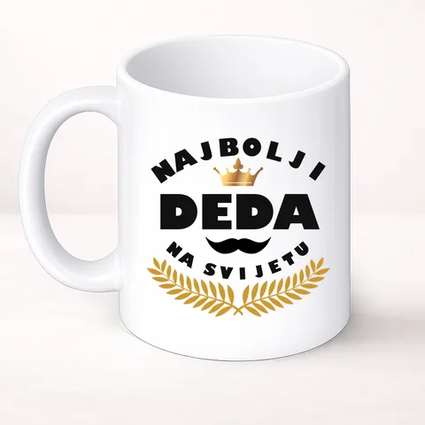 Najbolji deda na svijetu - Šolja Classic – izdelek sa printom