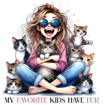 My favorite kids have fur na proizvodu