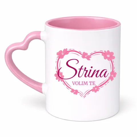 Strina volim te! - Šolja Srce – proizvod sa printom
