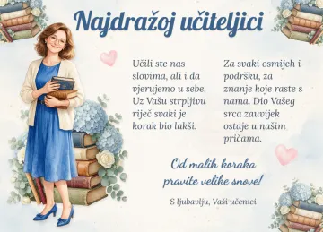 Najdražoj učiteljici · Veliki snovi na proizvodu