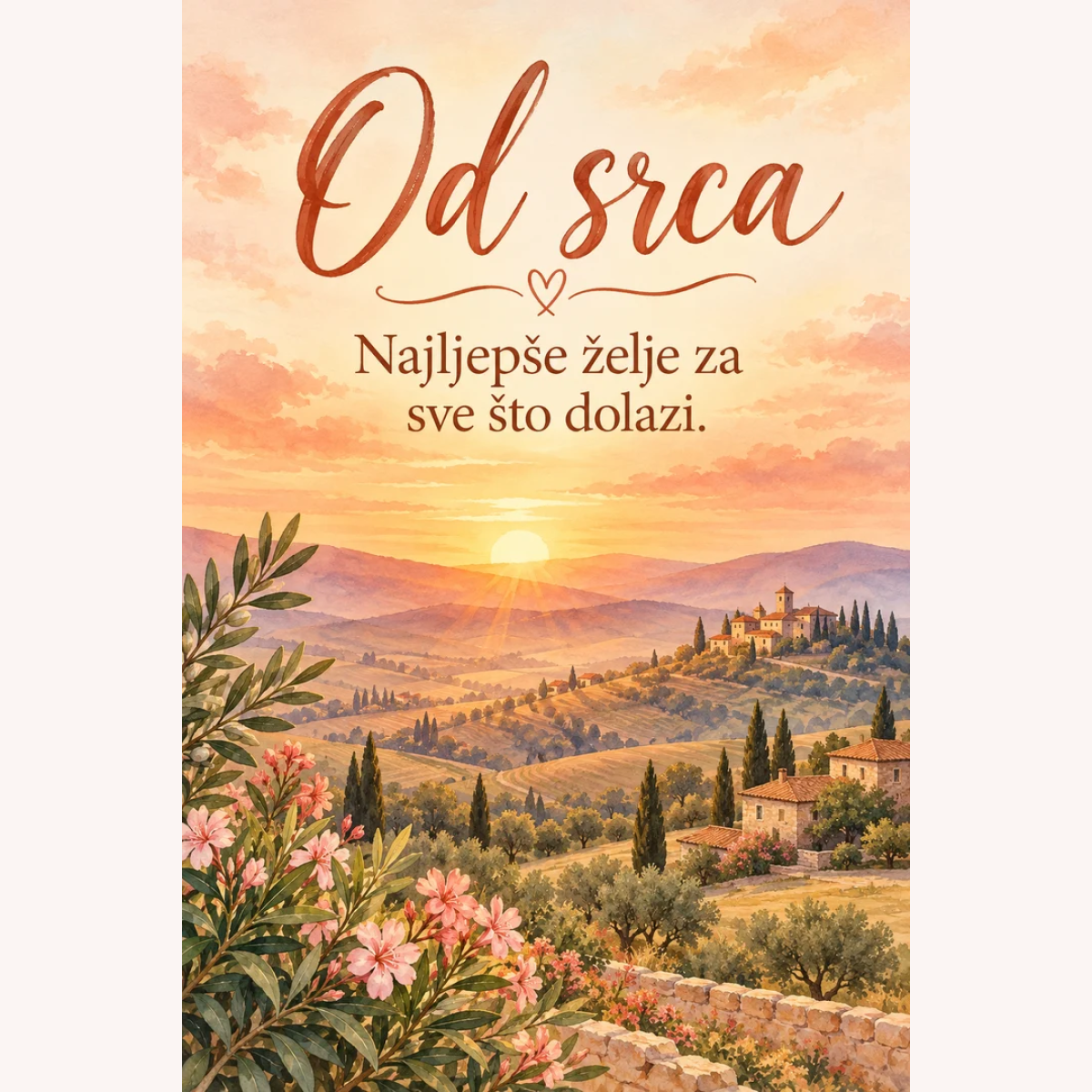 Čestitka · Od srca – prikaz proizvoda