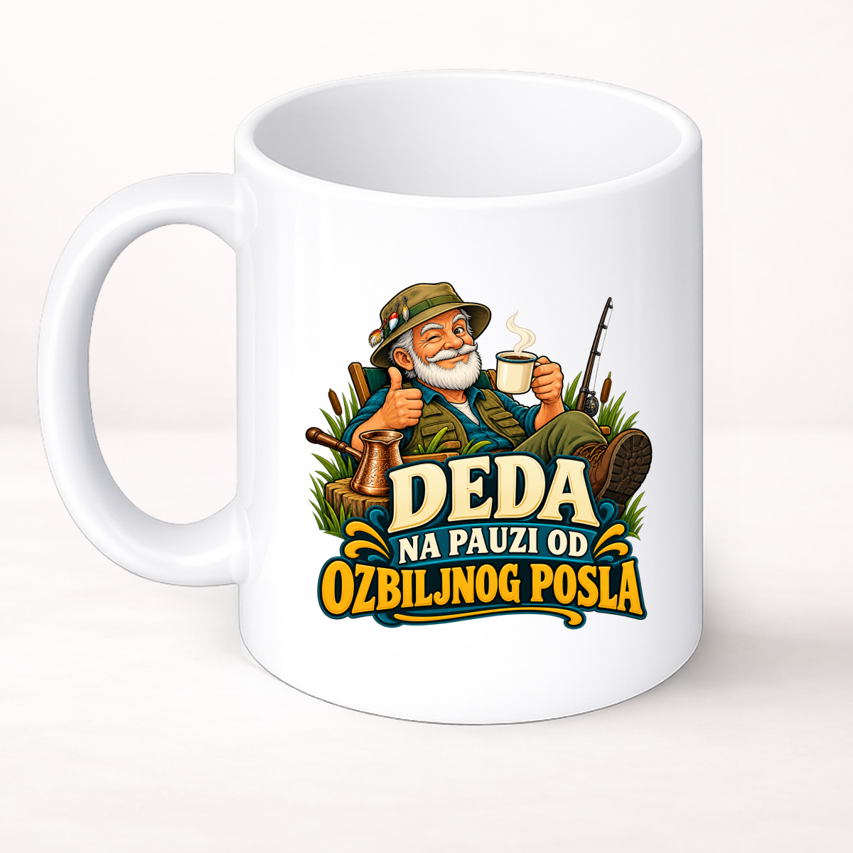 Deda na pauzi od ozbiljnog posla - Šolja Classic – prikaz proizvoda
