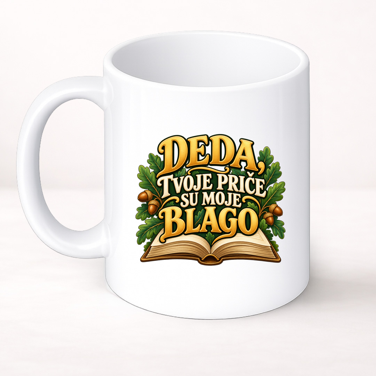 Deda, tvoje priče su moje blago - Šolja Classic – prikaz izdelka