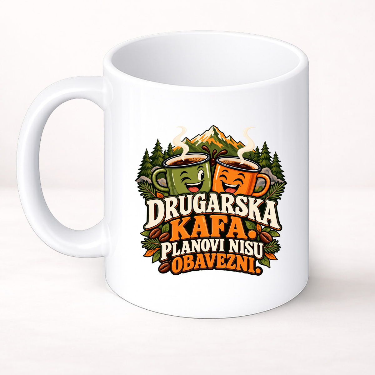 Drugarska kafa. Planovi nisu obavezni. - Šolja Classic – prikaz proizvoda