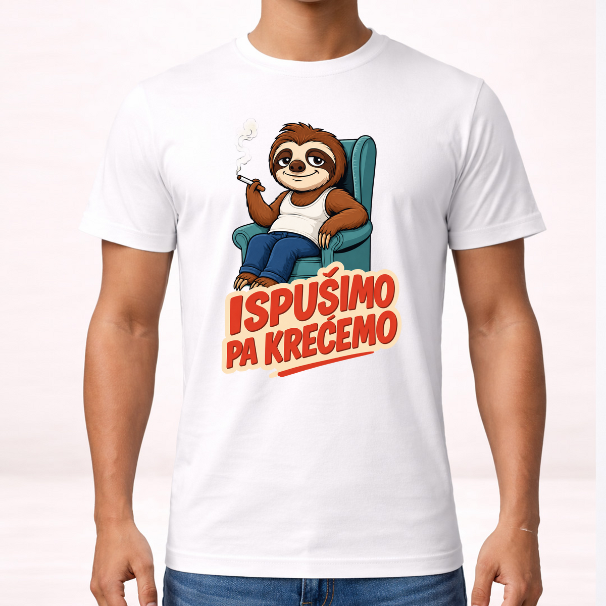 Ispušimo pa krećemo - Majica – prikaz izdelka