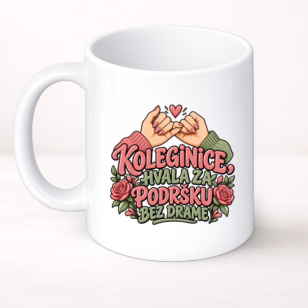 Koleginice, hvala za podršku bez drame - Šolja Classic – prikaz proizvoda