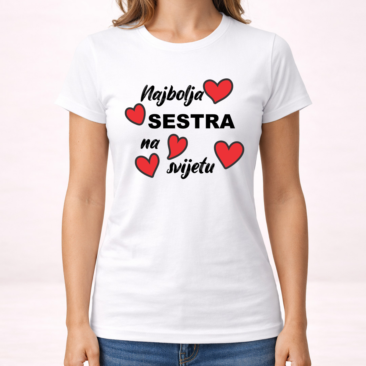 Najbolja sestra na svijetu 2 - Majica - Ženska – prikaz izdelka