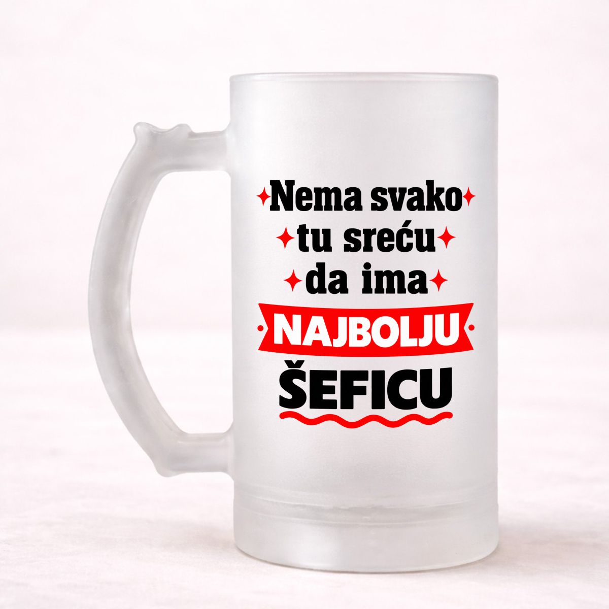 Nema svako tu sreću da ima najbolju šeficu - Krigla – prikaz proizvoda