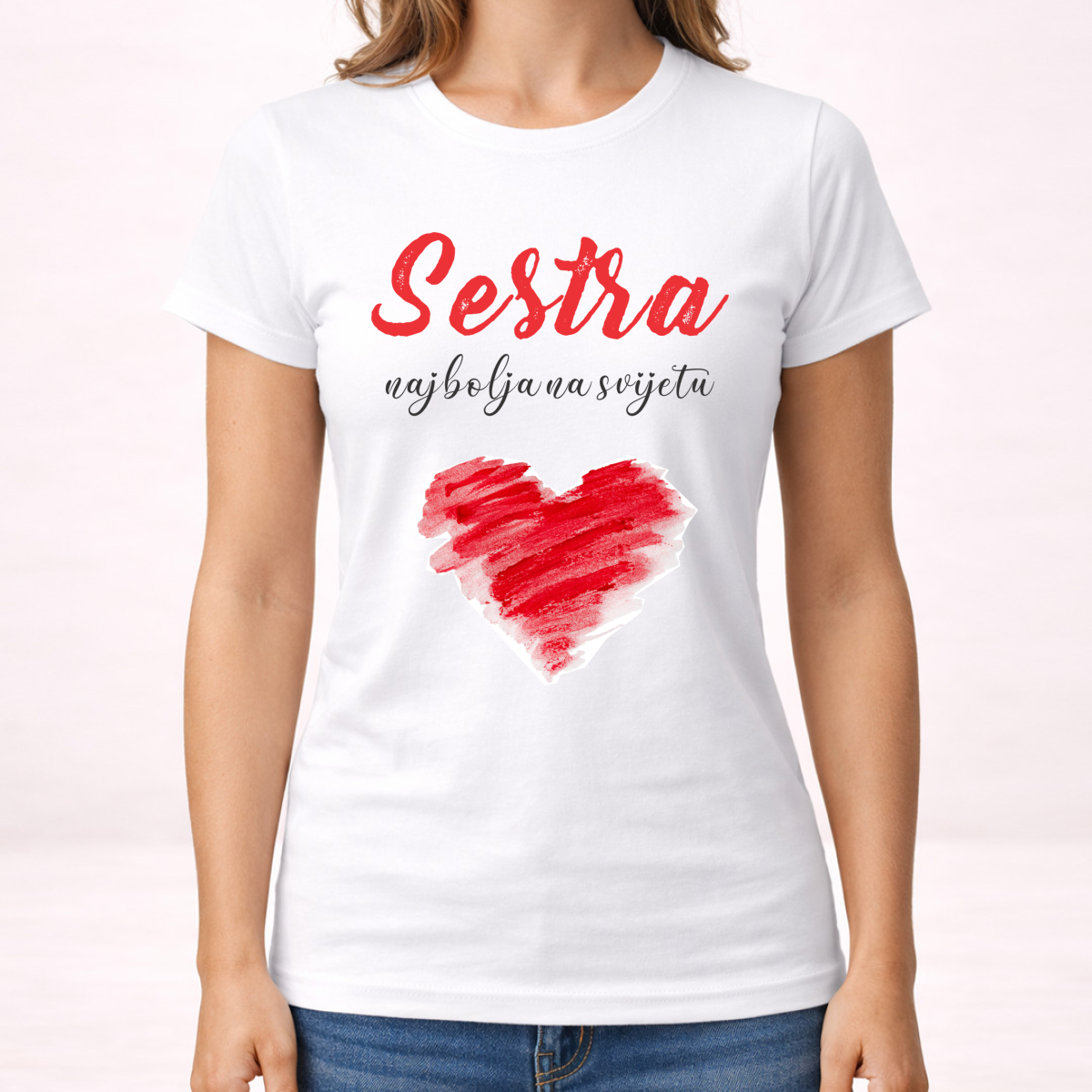 Sestra najbolja na svijetu - Majica - Ženska – prikaz proizvoda