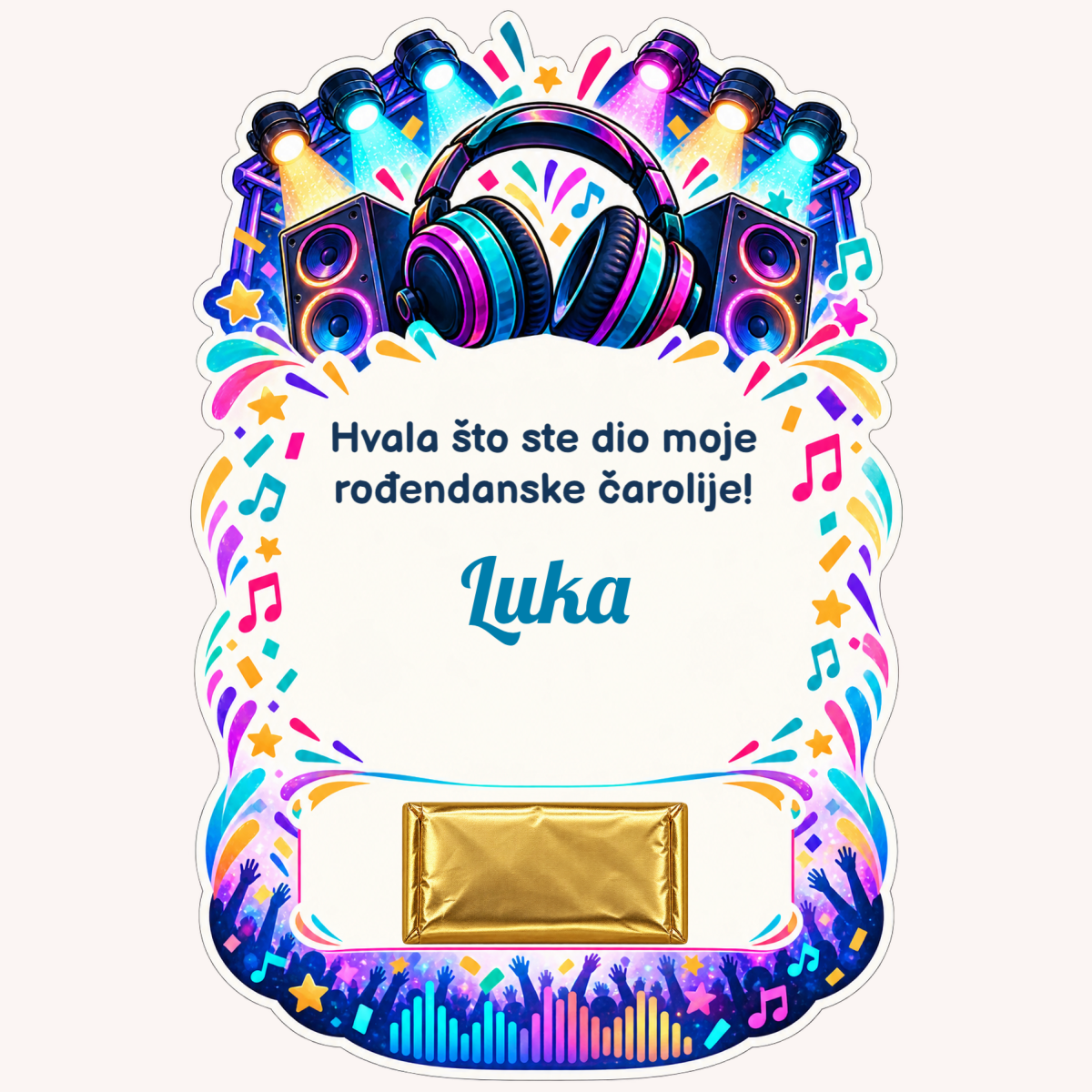 Zahvalnica · Rođendanski festival – prikaz proizvoda