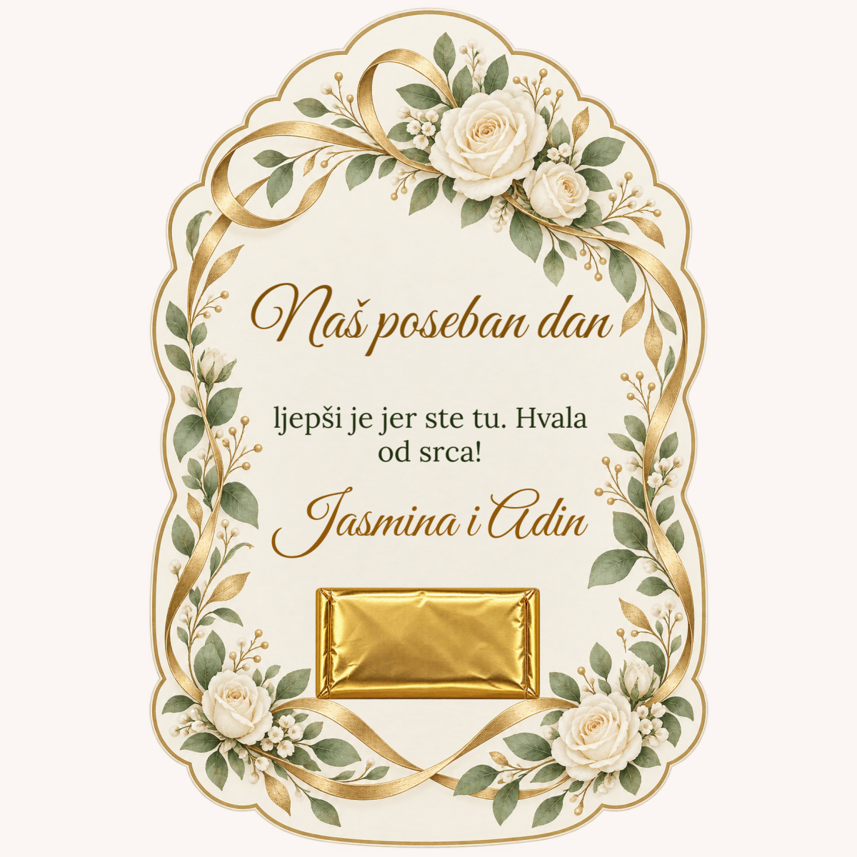 Zahvalnica · Vječna uspomena – prikaz izdelka